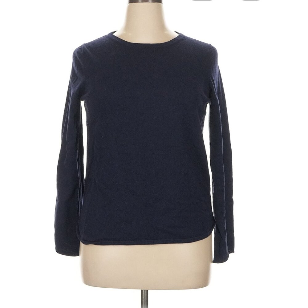 Boden Navy Wool Cotton Sweater L
